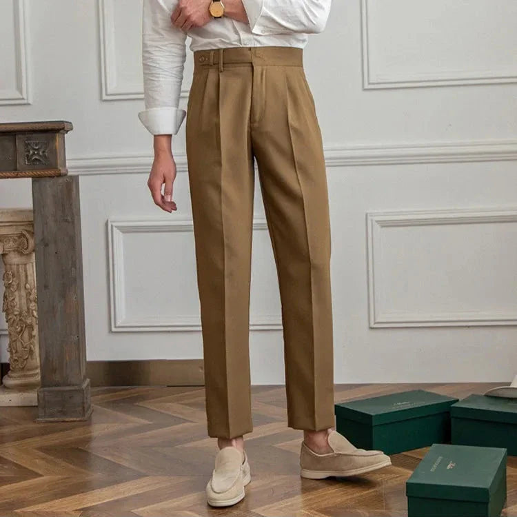 Naples | Men’s High-Waist Straight-Leg Trousers