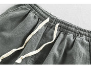Torvello | Men’s Cotton Linen Drawstring Shorts