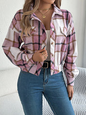 Lunara | Women’s Cropped Plaid Jacket