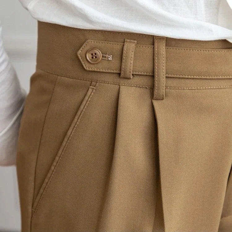 Naples | Men’s High-Waist Straight-Leg Trousers