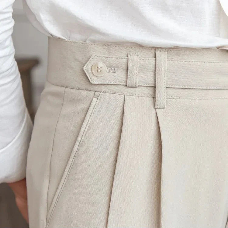 Naples | Men’s High-Waist Straight-Leg Trousers