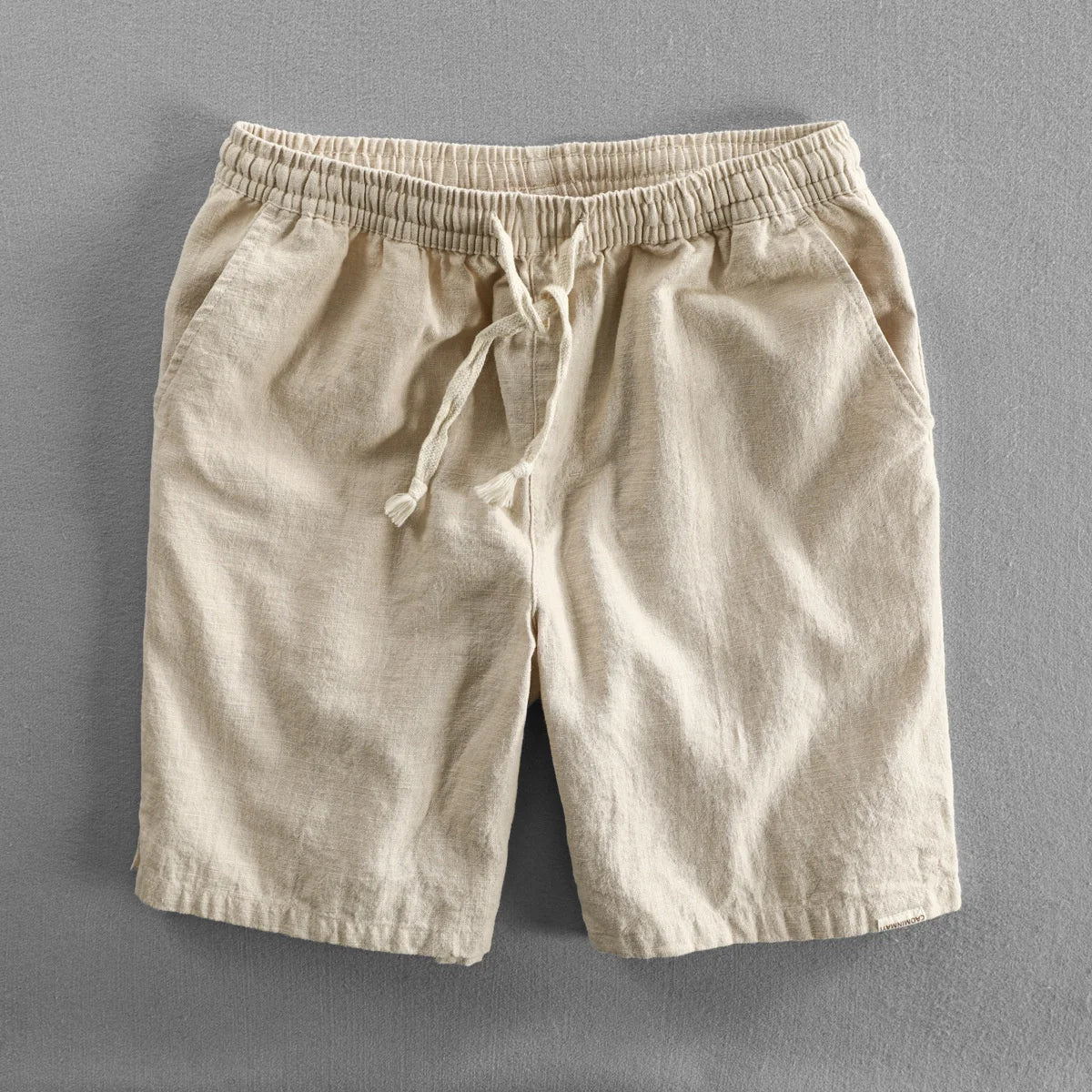 Torvello | Men’s Cotton Linen Drawstring Shorts