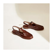 Bellara | Women’s Woven Leather Slingback Sandals