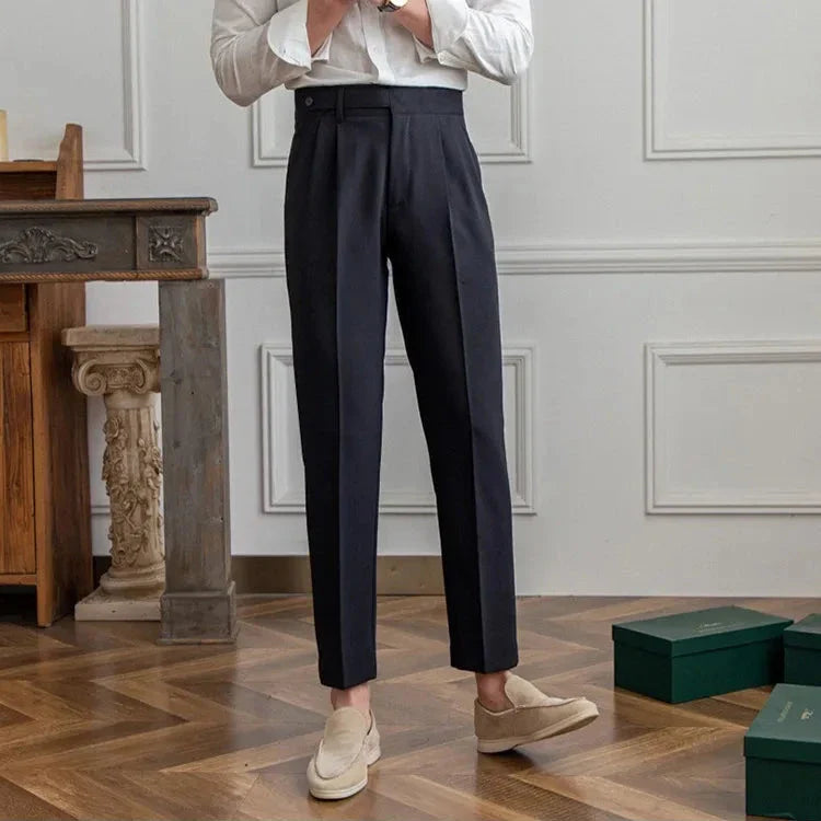 Naples | Men’s High-Waist Straight-Leg Trousers