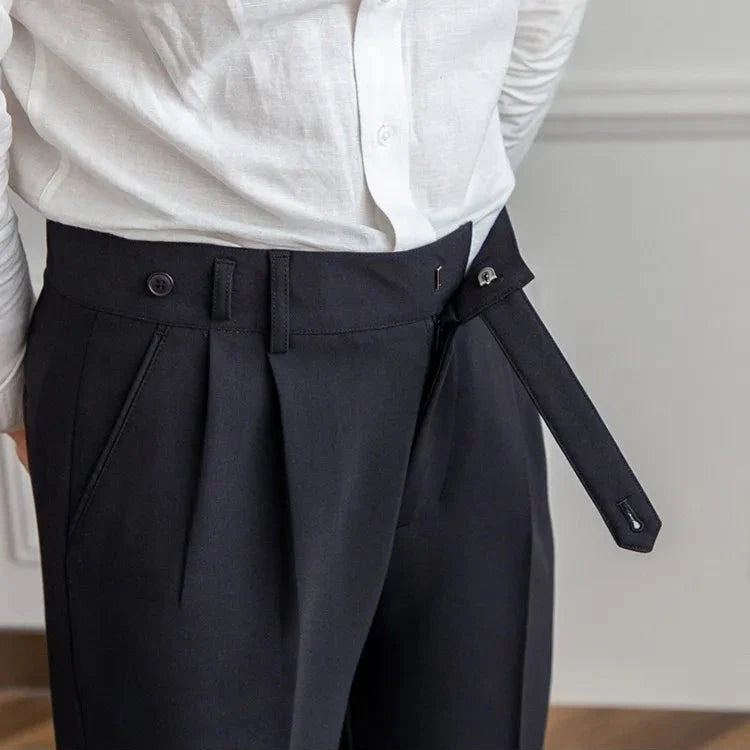 Naples | Men’s High-Waist Straight-Leg Trousers