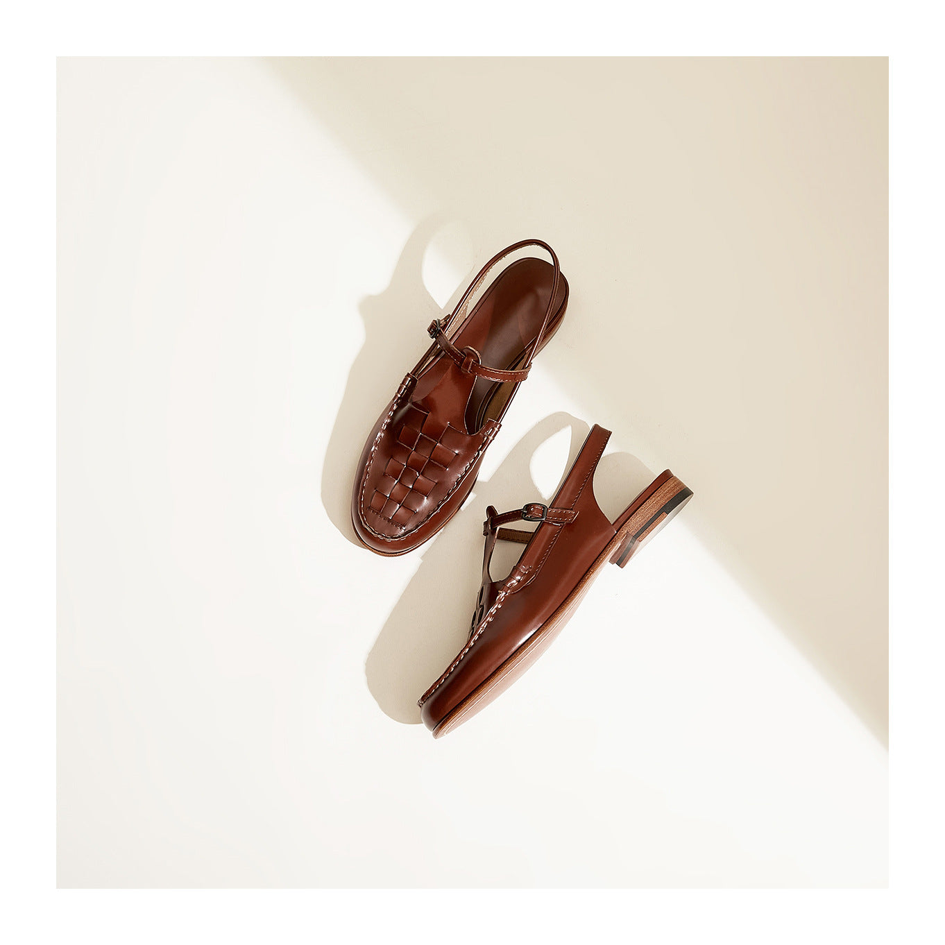 Bellara | Women’s Woven Leather Slingback Sandals