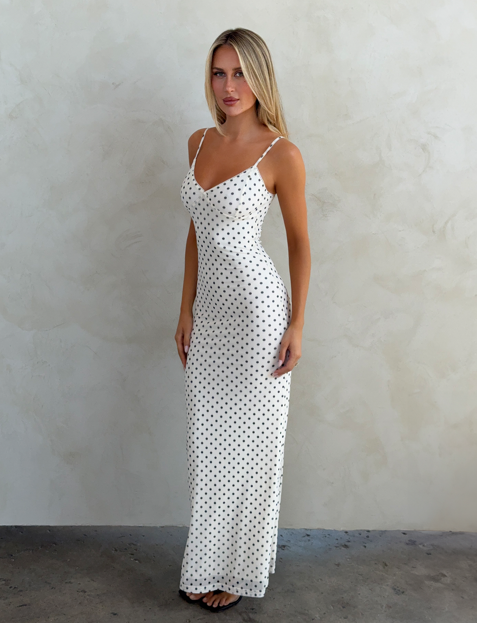 Julianna | Polka Dot Maxi Dress