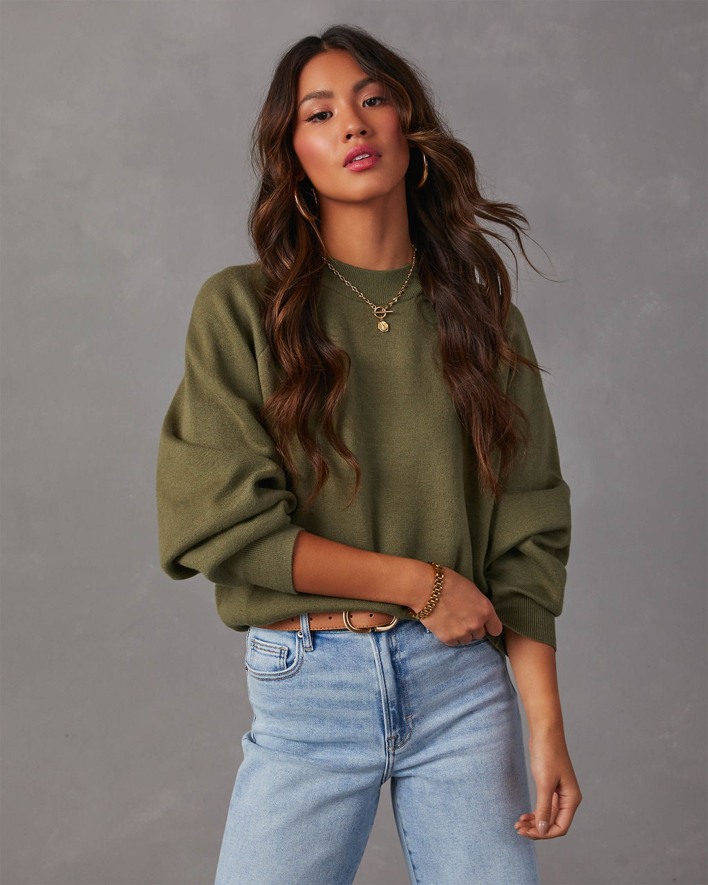 Solviera | Oversized Dolman Knit Sweater