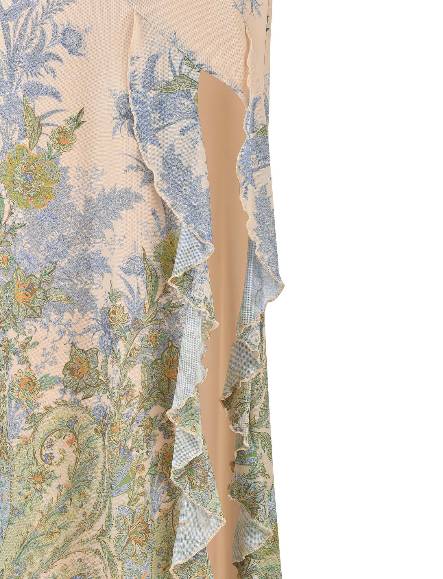 Thea | Paisley Mesh Bandeau Maxi Dress