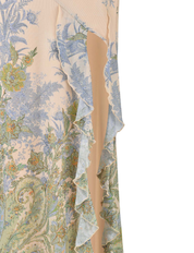Thea | Paisley Mesh Bandeau Maxi Dress