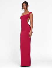 Morana | Satin Bow Back Maxi Dress