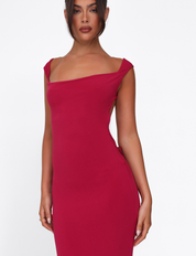 Morana | Satin Bow Back Maxi Dress