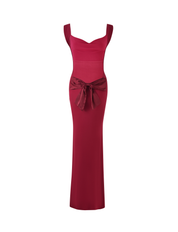 Morana | Satin Bow Back Maxi Dress