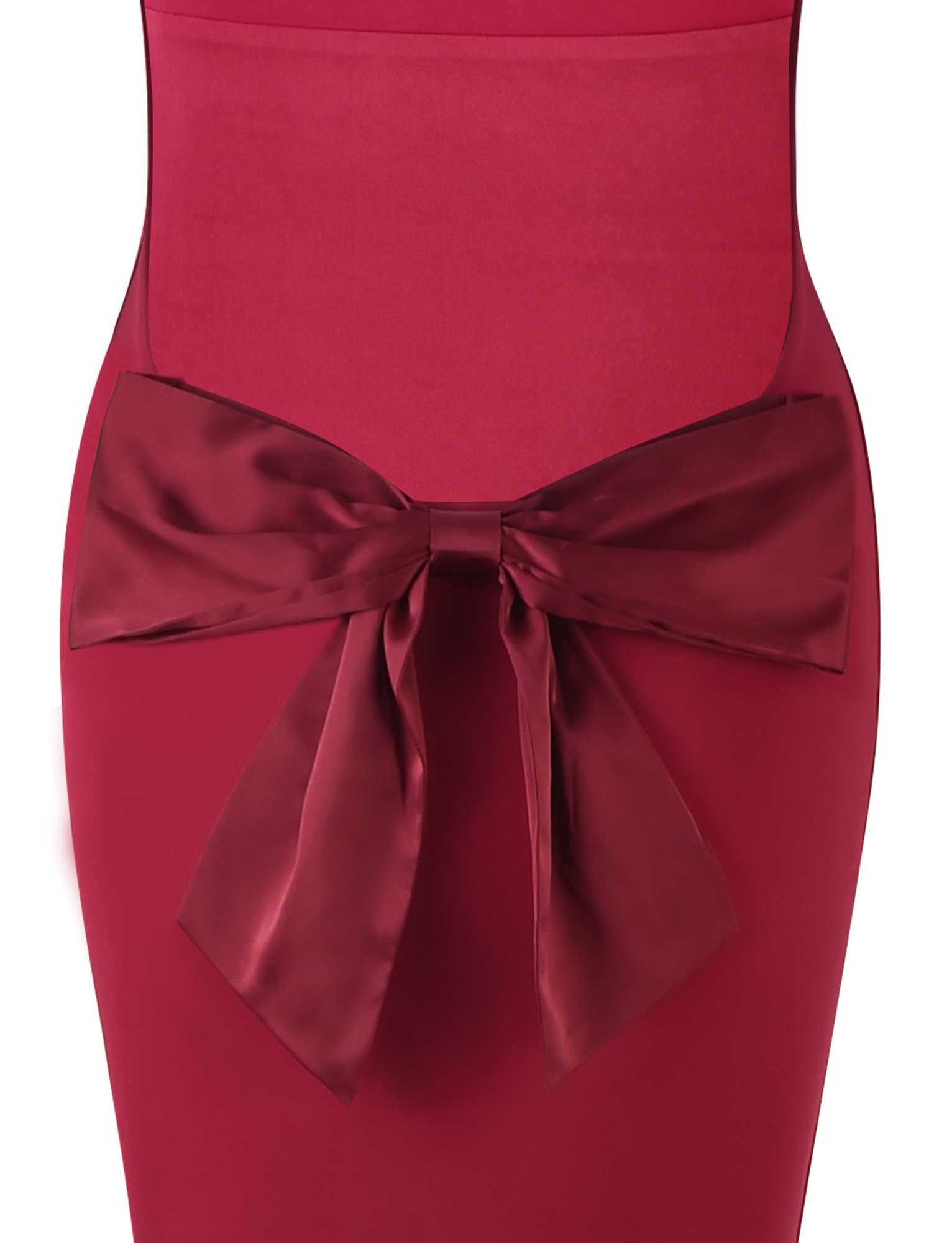 Morana | Satin Bow Back Maxi Dress