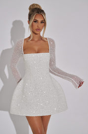 Triselle | Women’s Shimmering Trendy Mini Dress