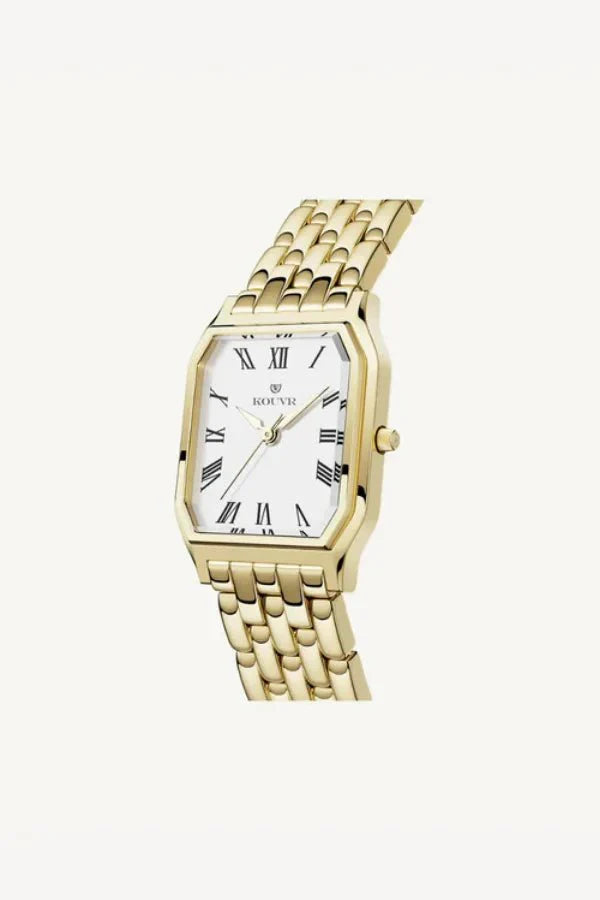 Infiniti 88 Asteria | White Dial Gold Tone Watch