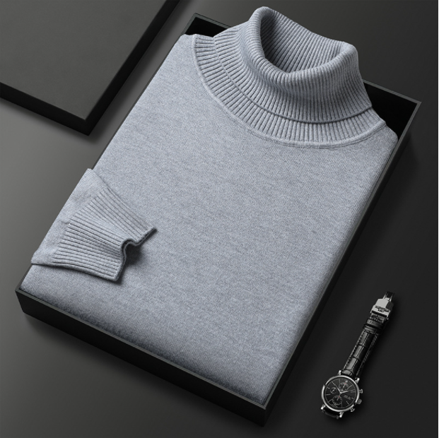 Emiel | Men’s Luxury Cashmere-Cotton Turtleneck