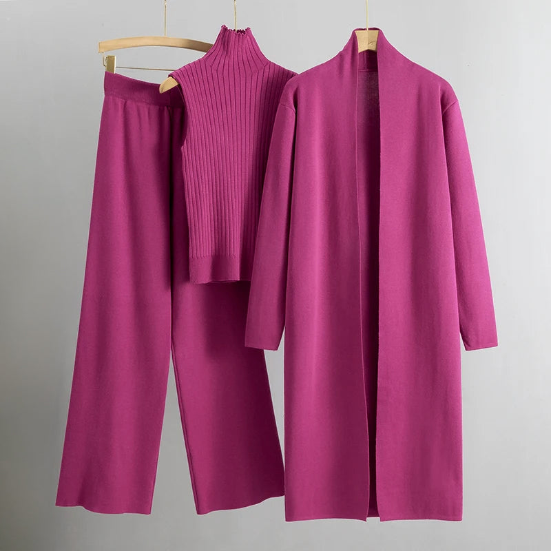 Valmira | Women’s 3-Piece Knit Outfit Set