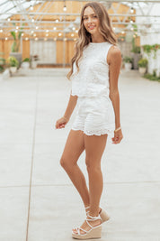 Lioré | Cotton Eyelet Embroidered Summer Set