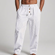 Serelina | Wide-Leg Linen Resort Trousers