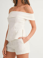 Averixa - Women’s Cropped Top & Pants Set