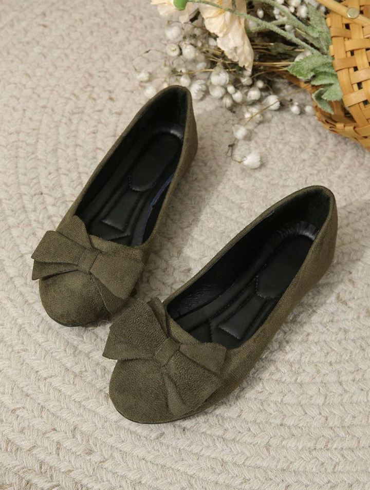 Esme | Women’s Comfort Flats – Supportive Bow Detail Shoes for Everyday Elegance