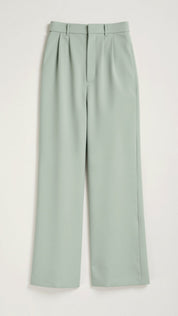 Calla | Women’s Wide-Leg Trousers – High Waisted, Pleated Front