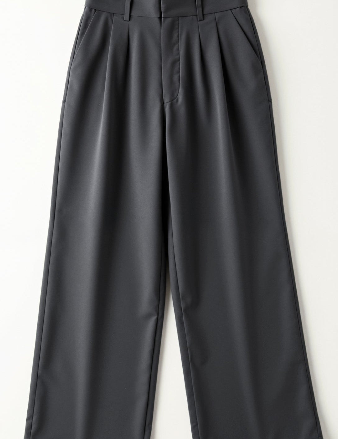 Calla | Women’s Wide-Leg Trousers – High Waisted, Pleated Front