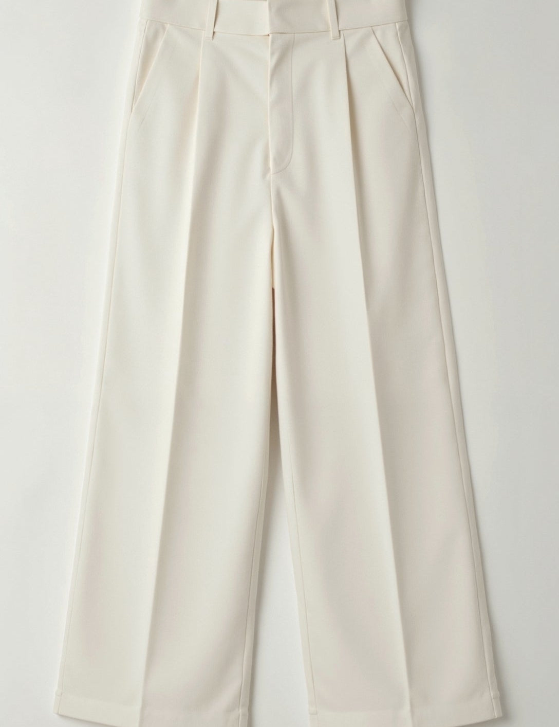 Calla | Women’s Wide-Leg Trousers – High Waisted, Pleated Front