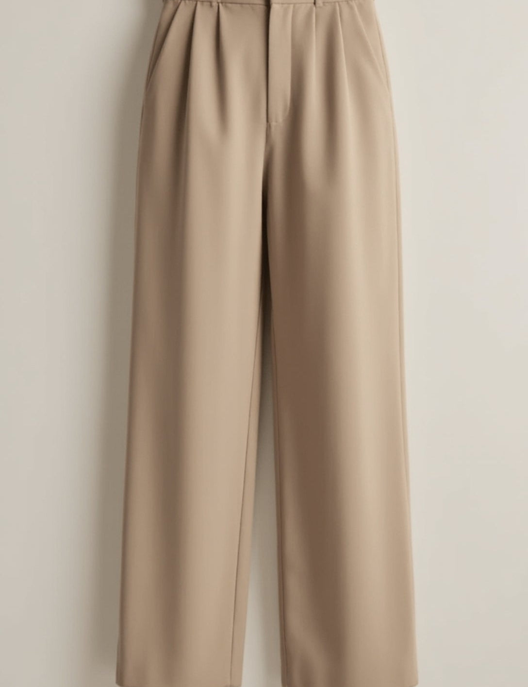 Calla | Women’s Wide-Leg Trousers – High Waisted, Pleated Front