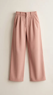 Calla | Women’s Wide-Leg Trousers – High Waisted, Pleated Front