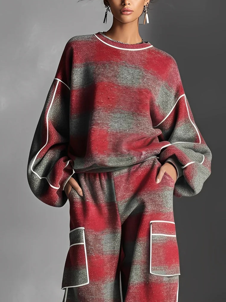 Rovexa - Women’s Plaid Streetwear Set