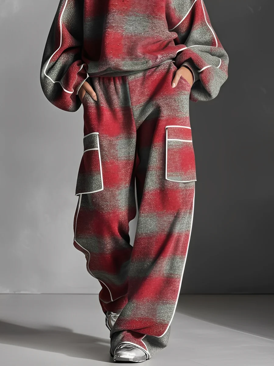 Rovexa - Women’s Plaid Streetwear Set