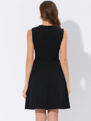 Elavina – Women’s Sleeveless Fit & Flare Mini Dress