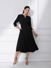 Lunavelle - Women’s A-Line Summer Midi Dress