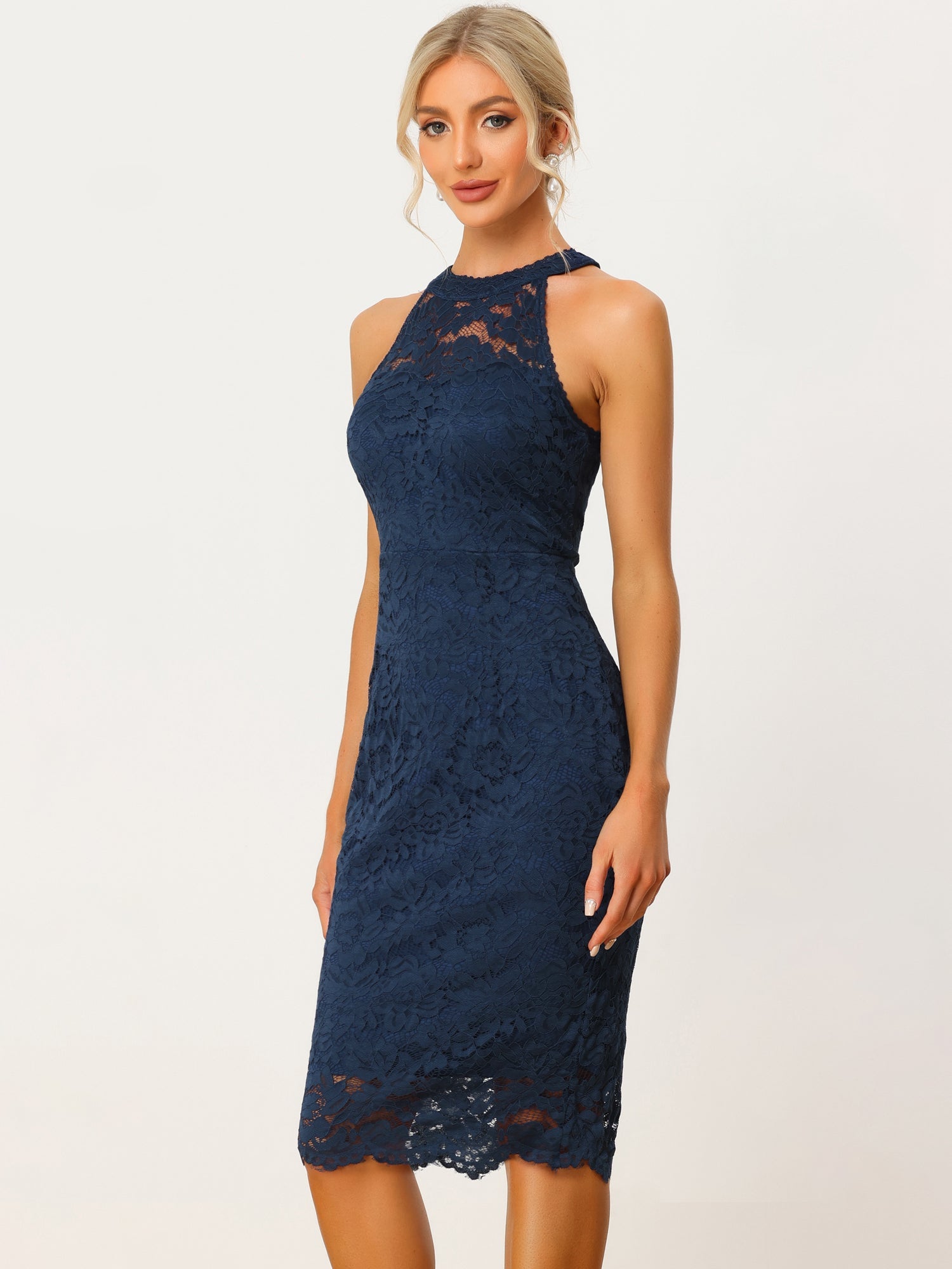 Lacevera - Women’s Lace Sheath Cocktail Dress