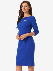 Wrapvera - Women’s Wrap Midi Dress