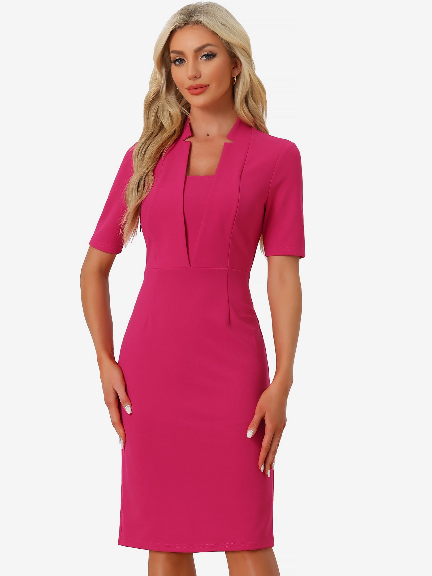 Formessa - Women’s Sheath Work Midi Dress