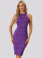 Lacevera - Women’s Lace Sheath Cocktail Dress