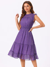 Stellara – Women’s Star Print A-Line Dress