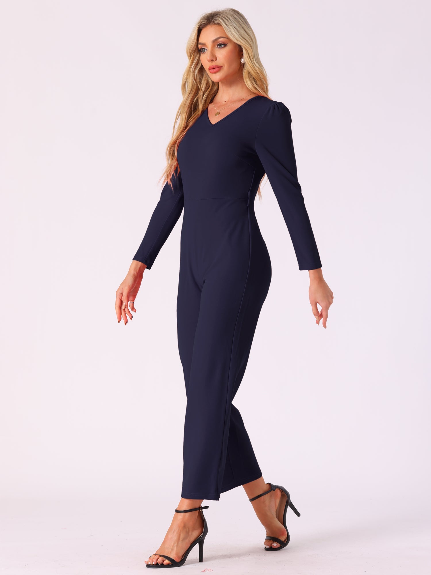 Velmora - Women’s High Neck Long Sleeve Dress