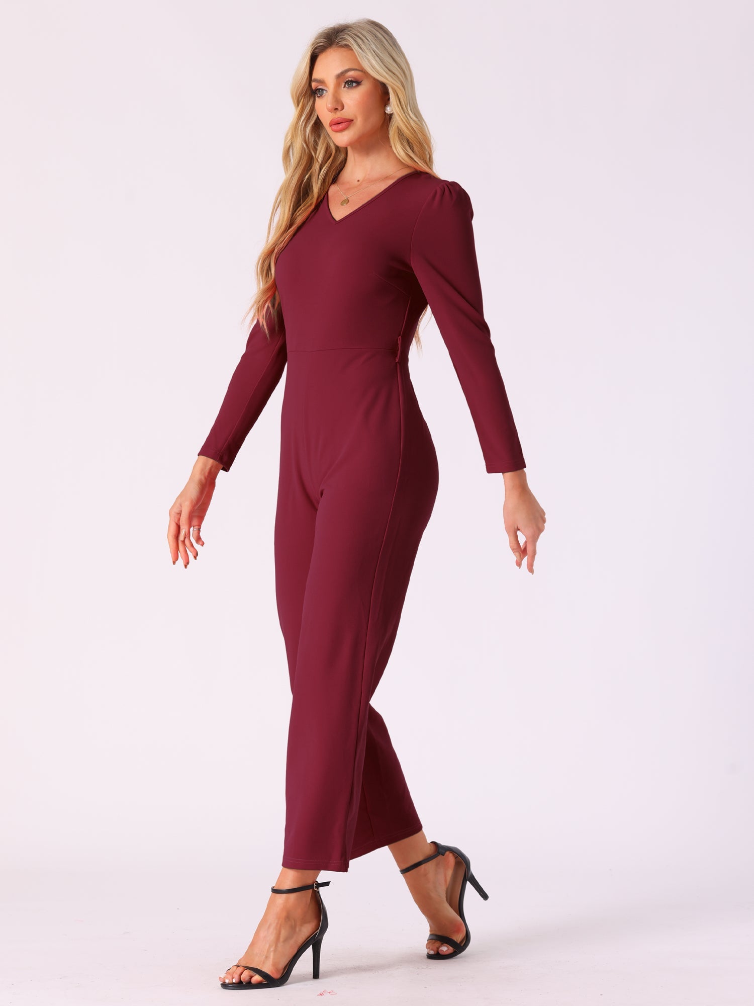 Velmora - Women’s High Neck Long Sleeve Dress