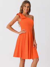 Bowvera - Women’s One Shoulder Cocktail Dress