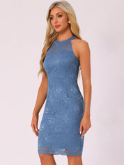 Lacevera - Women’s Lace Sheath Cocktail Dress