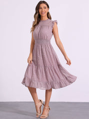 Stellara – Women’s Star Print A-Line Dress