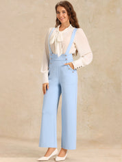 Suspira - Women’s Wide Leg Suspender Jumpsuit