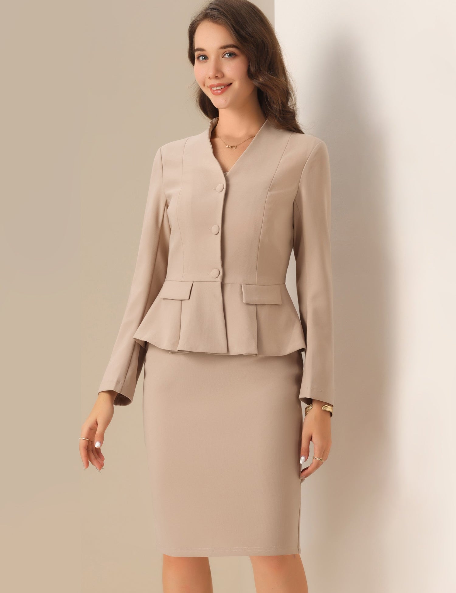 Peplira - Women’s Peplum Work Blouse