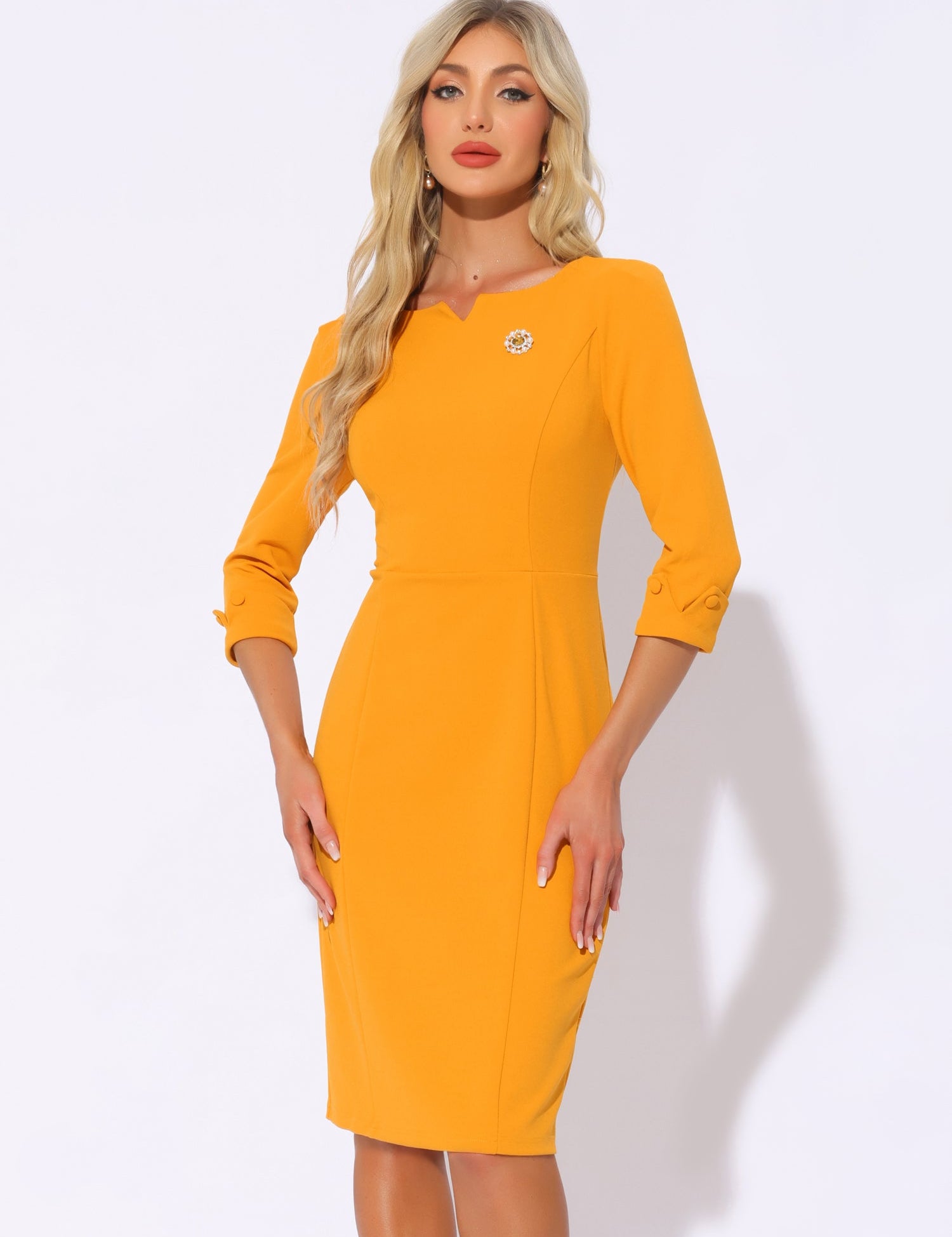 Wrapvera - Women’s Wrap Midi Dress
