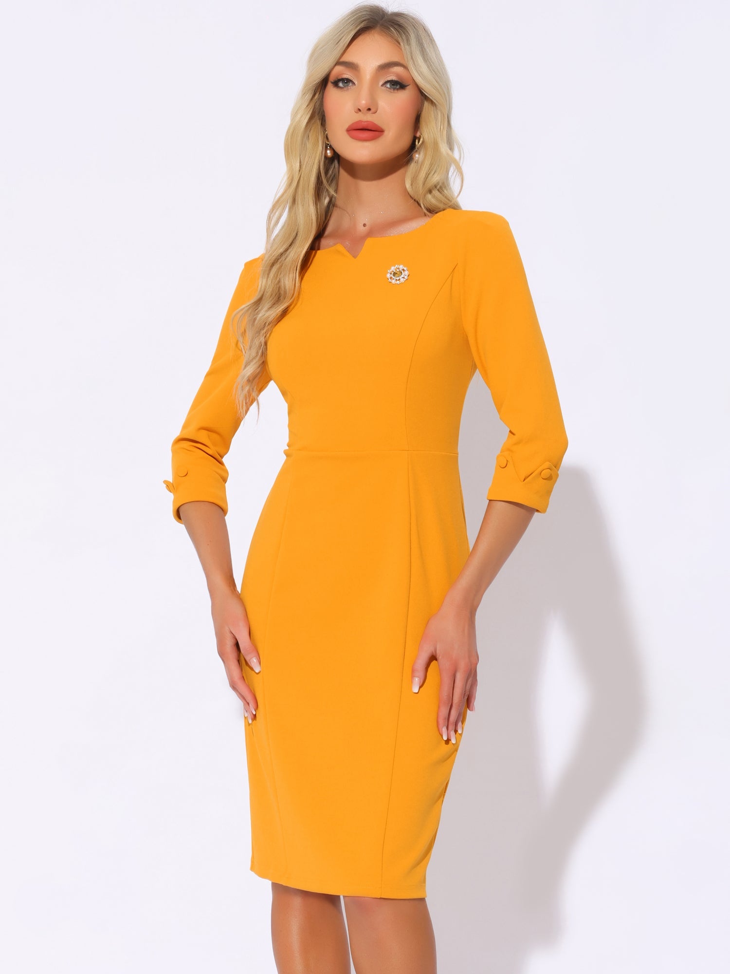 Wrapvera - Women’s Wrap Midi Dress