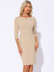 Wrapvera - Women’s Wrap Midi Dress